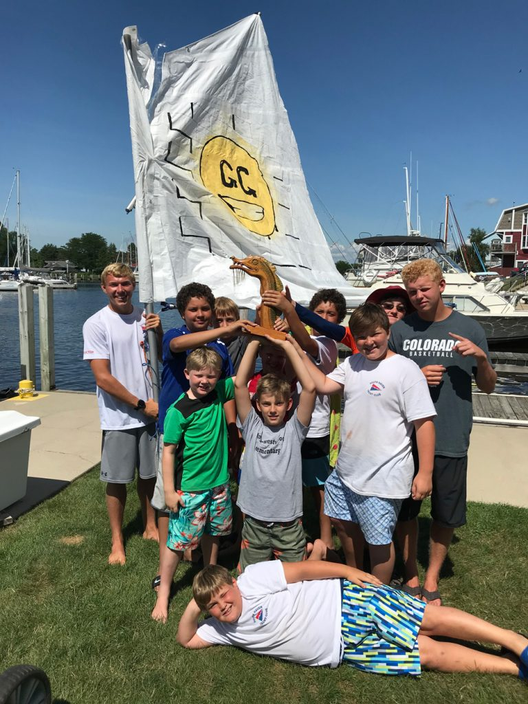 A group of young sailing enthusiasts!
